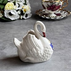 画像14: 英国 1920-1950年代 アンティーク 陶器 スワン 白鳥 ポーツマス PORTSMOUTH クレストウェア GEMMA CREST WARE (14)