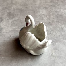 画像7: 英国 1920-1950年代 アンティーク 陶器 スワン 白鳥 サウスシー SOUTHSEA クレストウェア GEMMA CREST WARE (7)