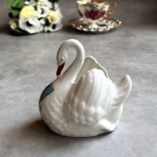 画像4: 英国 1920-1950年代 アンティーク 陶器 スワン 白鳥 サウスシー SOUTHSEA クレストウェア GEMMA CREST WARE (4)