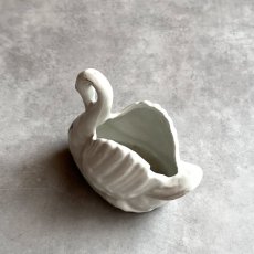 画像7: 英国 1920-1950年代 アンティーク 陶器 スワン 白鳥 サウスシー SOUTHSEA クレストウェア CREST WARE EY9990 (7)