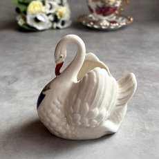 画像4: 英国 1920-1950年代 アンティーク 陶器 スワン 白鳥 ポーツマス PORTSMOUTH クレストウェア GEMMA CREST WARE (4)