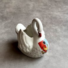 画像6: 英国 1920-1950年代 アンティーク 陶器 スワン 白鳥 サウスシー SOUTHSEA クレストウェア GEMMA CREST WARE (6)