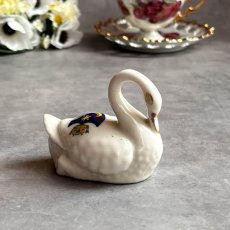 画像6: 英国 1920-1950年代 アンティーク 陶器 スワン 白鳥 ポーツマス PORTSMOUTH クレストウェア CREST WARE (6)