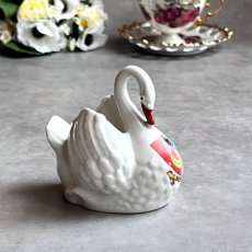画像11: 英国 1920-1950年代 アンティーク 陶器 スワン 白鳥 サウスシー SOUTHSEA クレストウェア GEMMA CREST WARE (11)