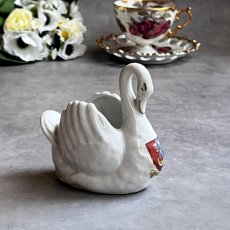 画像11: 英国 1920-1950年代 アンティーク 陶器 スワン 白鳥 サウスシー SOUTHSEA クレストウェア CREST WARE EY9990 (11)
