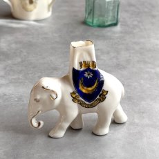 画像1: 英国 1920-1950年代 アンティーク 陶器 ゾウ ポーツマス PORTSMOUTH クレストウェア CREST WARE (1)