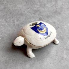 画像1: 英国 1920-1950年代 アンティーク 陶器 リクガメ 亀 ポーツマス CARLTON PORTSMOUTH クレストウェア CREST WARE (1)