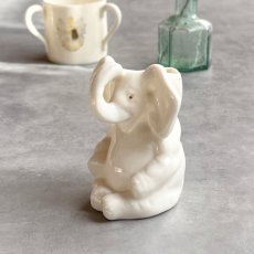 画像5: 英国 1920-1950年代 アンティーク 陶器 お座りゾウ J.W.MILLS ポーツマス PORTSMOUTH クレストウェア CREST WARE (5)