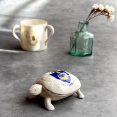 画像2: 英国 1920-1950年代 アンティーク 陶器 リクガメ 亀 ポーツマス CARLTON PORTSMOUTH クレストウェア CREST WARE (2)