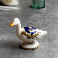 画像1: 英国 1920-1950年代 アンティーク 陶器 アヒル あひる サウスシー SOUTHSEA クレストウェア CREST WARE (1)