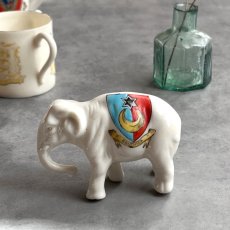 画像1: 英国 1920-1950年代 アンティーク 陶器 ゾウ 象 サウスシー SOUTHSEA クレストウェア CREST WARE (1)