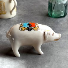 画像5: 英国 1920-1950年代 アンティーク 陶器 ブタ サウスシー SOUTHSEA クレストウェア CREST WARE (5)