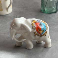画像1: 英国 1920-1950年代 アンティーク 陶器 ゾウ 象 GRAFTON & SONS サウスシー SOUTHSEA クレストウェア CREST WARE (1)