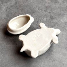 画像9: 英国 1920-1950年代 アンティーク 陶器 亀BOX 陶製ボックス サウスシー SOUTHSEA クレストウェア CREST WARE (9)