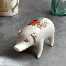 画像3: 英国 1920-1950年代 アンティーク 陶器 ブタ サウスシー SOUTHSEA クレストウェア CREST WARE (3)