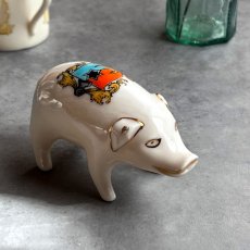 画像4: 英国 1920-1950年代 アンティーク 陶器 ブタ サウスシー SOUTHSEA クレストウェア CREST WARE (4)