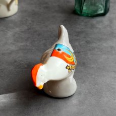 画像2: 英国 1920-1950年代 アンティーク 陶器 ニワトリ 鳥 サウスシー SOUTHSEA クレストウェア CREST WARE (2)