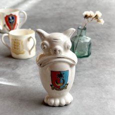 画像1: 英国 1920-1950年代 アンティーク 陶器 ブルドック? 犬 いぬ サウスシー SOUTHSEA クレストウェア CREST WARE (1)