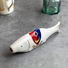 画像1: 英国 1920-1950年代 アンティーク 陶器 フィッシュ 魚 サウスシー SOUTHSEA クレストウェア CREST WARE (1)