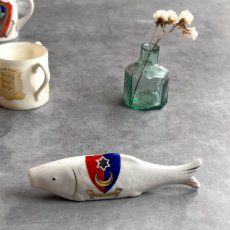 画像2: 英国 1920-1950年代 アンティーク 陶器 フィッシュ 魚 サウスシー SOUTHSEA クレストウェア CREST WARE (2)