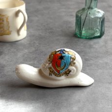 画像1: 英国 1920-1950年代 アンティーク 陶器 カタツムリ GRAFTON & SONS サウスシー SOUTHSEA クレストウェア CREST WARE (1)