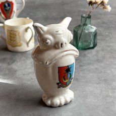 画像2: 英国 1920-1950年代 アンティーク 陶器 ブルドック? 犬 いぬ サウスシー SOUTHSEA クレストウェア CREST WARE (2)