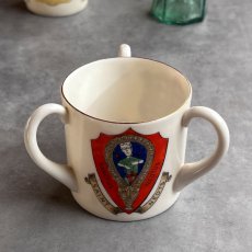 画像5: 英国 1920-1950年代 アンティーク 陶器 3ハンドルカップ W.H.GOSS  紋章 クレストウェア CREST WARE (5)