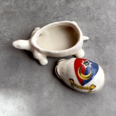 画像4: 英国 1920-1950年代 アンティーク 陶器 亀BOX 陶製ボックス サウスシー SOUTHSEA クレストウェア CREST WARE (4)