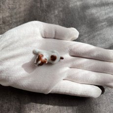 画像8: アメリカ アンティーク/ヴィンテージ 陶製犬DOG 小さな伏せ犬フィギュア オキュパイドジャパン MADE IN JAPAN EW0092 (8)