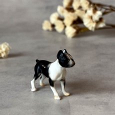 画像4: イギリス 小さな小さなボストンテリア犬 陶製フィギュリン ヴィンテージオーナメント 愛犬雑貨 (4)
