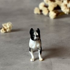 画像2: イギリス 小さな小さなボストンテリア犬 陶製フィギュリン ヴィンテージオーナメント 愛犬雑貨 (2)