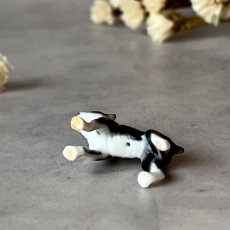 画像6: イギリス 小さな小さなボストンテリア犬 陶製フィギュリン ヴィンテージオーナメント 愛犬雑貨 (6)