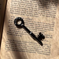 画像3: イギリス アンティーク ドアキー GIBBONS製 古い鍵 ラッキーアイテム 刻印WB4/FF24 約7.8cm  (3)