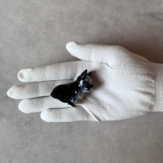 画像8: アメリカ 小さなお座り犬 陶製ミニチュア置物 犬雑貨 (8)