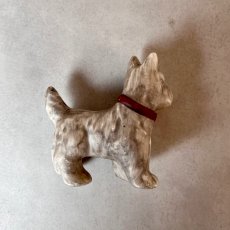 画像7: アメリカ 1950年代 ブラウンスコティッシュテリア犬 小さな陶製ミニチュア犬置物 オキュパイドジャパン 昭和レトロ犬 JAPAN DOG 犬雑貨 (7)