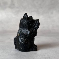 画像6: アメリカ ブラックスコティッシュテリア犬 黒い犬 硬質プラスチック ミニチュア置物 DOG 犬雑貨 (6)