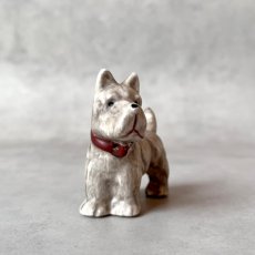 画像3: アメリカ 1950年代 ブラウンスコティッシュテリア犬 小さな陶製ミニチュア犬置物 オキュパイドジャパン 昭和レトロ犬 JAPAN DOG 犬雑貨 (3)
