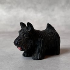 画像3: アメリカ ブラックスコティッシュテリア犬 黒い犬 木製 WOOD ミニチュアハウス DOG 犬雑貨 (3)