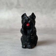 画像2: アメリカ ブラックスコティッシュテリア犬 黒い犬 硬質プラスチック ミニチュア置物 DOG 犬雑貨 (2)