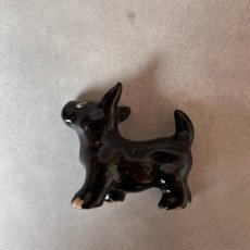 画像7: アメリカ 愛嬌のあるブラックテリア犬 陶製ミニチュア置物 DOG 犬雑貨 (7)