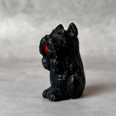 画像3: アメリカ ブラックスコティッシュテリア犬 黒い犬 硬質プラスチック ミニチュア置物 DOG 犬雑貨 (3)