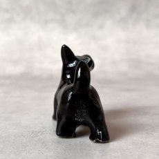 画像5: アメリカ 愛嬌のあるブラックテリア犬 陶製ミニチュア置物 DOG 犬雑貨 (5)