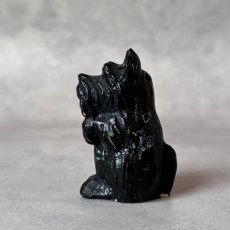 画像4: アメリカ ブラックスコティッシュテリア犬 黒い犬 硬質プラスチック ミニチュア置物 DOG 犬雑貨 (4)