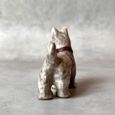 画像5: アメリカ 1950年代 ブラウンスコティッシュテリア犬 小さな陶製ミニチュア犬置物 オキュパイドジャパン 昭和レトロ犬 JAPAN DOG 犬雑貨 (5)