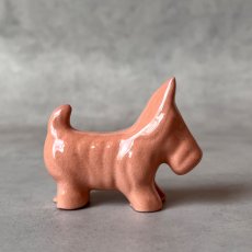 画像2: アメリカ ペールオレンジ スコティッシュテリア犬 陶製ミニチュア置物 DOG 犬雑貨 (2)