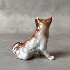 画像4: アメリカ 1950-1970年代 スピッツ犬 GERMANY 787 ドイツ製 小さな陶製ミニチュア犬置物 Spitz Dog Figurine Porcelain Ceramic Figure (4)