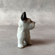 画像3: アメリカ 1950年代 お座りテリア犬 小さな陶製ミニチュア犬置物 オキュパイドジャパン 昭和レトロ犬 JAPAN DOG 犬雑貨 (3)