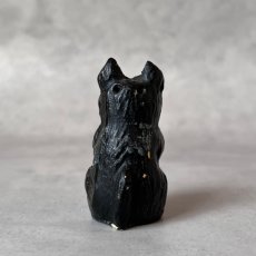 画像5: アメリカ ブラックスコティッシュテリア犬 黒い犬 硬質プラスチック ミニチュア置物 DOG 犬雑貨 (5)