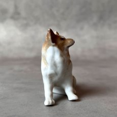 画像3: アメリカ 1950-1970年代 スピッツ犬 GERMANY 787 ドイツ製 小さな陶製ミニチュア犬置物 Spitz Dog Figurine Porcelain Ceramic Figure (3)