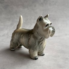画像1: アメリカ 1950年代 テリア犬 TEREA 犬置物 オキュパイドジャパン 昭和レトロ犬 JAPAN DOG 犬雑貨 (1)